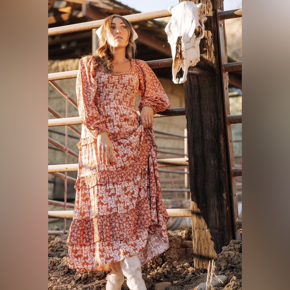 Brynna Boho Floral Dress - Picture 2 of 7